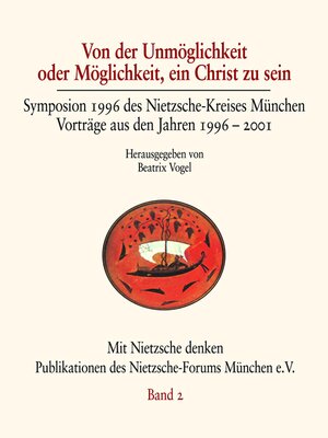 cover image of Von der Unmöglichkeit oder Möglichkeit, ein Christ zu sein